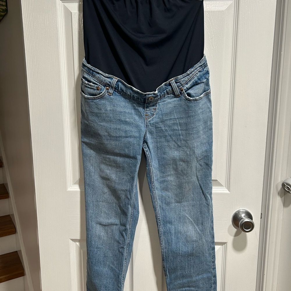Abercrombie Maternity Ankle Straight Jeans